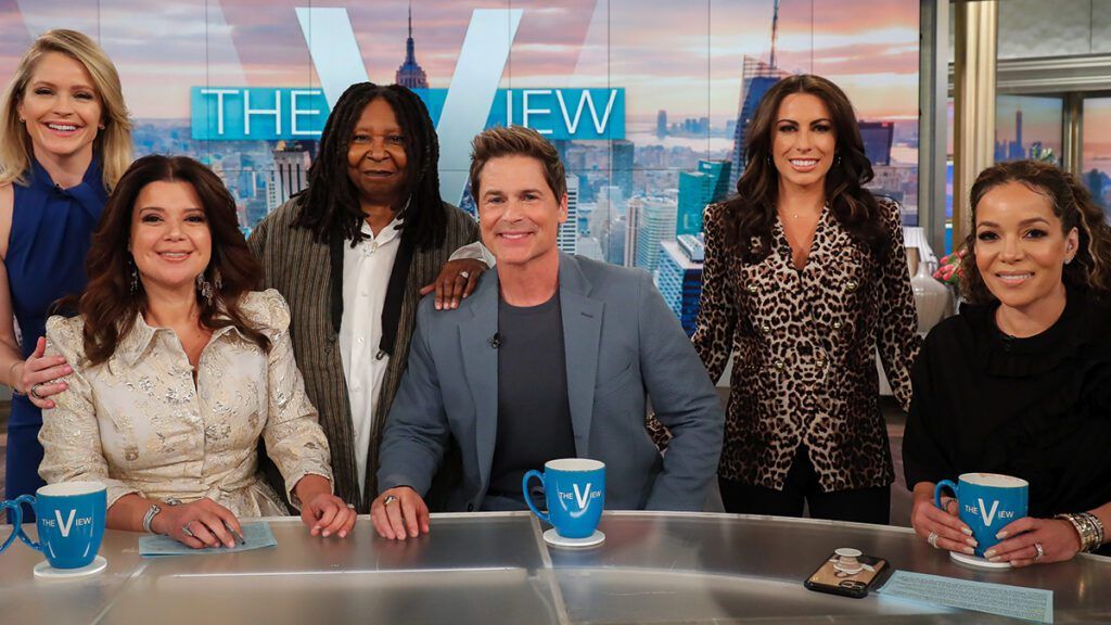 Sara Haines, Ana Navarro, Whoopi Goldberg, Rob Lowe, Alyssa Farah Griffin, Sunny Hostin, The View, #TheView