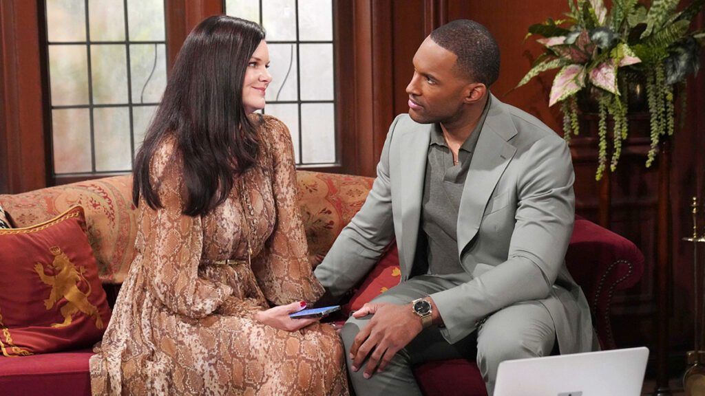 Heather Tom, Lawrence Saint-Victor, Katie Logan, Carter Walton, The Bold and the Beautiful, Bold and Beautiful, Bold & Beautiful, B&B, #BoldandBeautiful